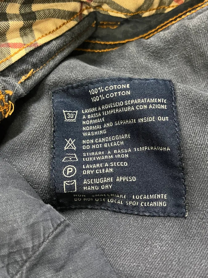2000s Burberry Navy Light Worker Pants